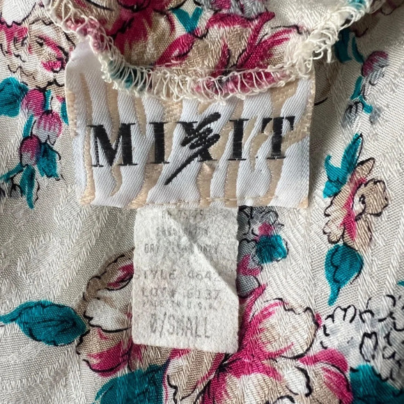 Mix It Vintage Cottagecore Two-Piece Floral Midi Skirt and Top Size Small - Picture 10 of 10
